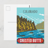 コロラド州クリステッドビュッテ山脈 ポストカード (正面/裏面)