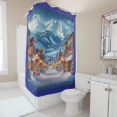 コロラド州クレステッドビュートの冬のワンダーランド シャワーカーテン (インサイチュ)