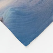 コロラド州クレステッドビュートの冬のワンダーランド フリースブランケット (角)