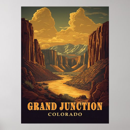 コロラド州グランドジャンクションヴィンテージ ポスター (正面)