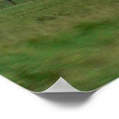 コロラド州グリーンフィールドと曇りブルースカイ ポスター (角)