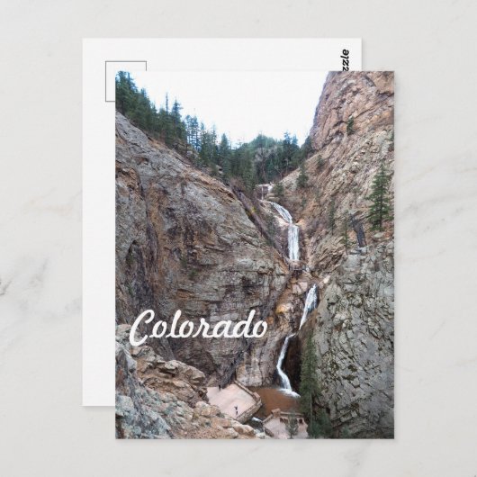 コロラド州コロラド州の七つの滝春 ポストカード (正面/裏面)