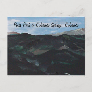 コロラド州コロラド州の春にPikes Peak ポストカード