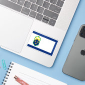 コロラド州コロラド春州旗 シール (ノートパソコンとiPhone)