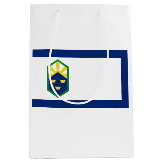 コロラド州コロラド春州旗 ミディアムペーパーバッグ (正面)