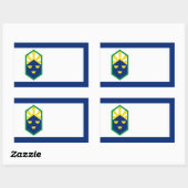 コロラド州コロラド春州旗 長方形シール (シート)