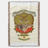 コロラド州コート・オブ・アームズ スローブランケット (正面縦)