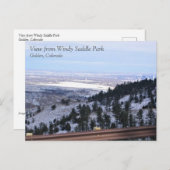 コロラド州ゴールデンにあるウィンディ・サドル・パークから眺める ポストカード (正面/裏面)