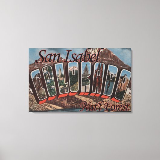 コロラド州サンイザベルナトルフォレスト キャンバスプリント (正面)
