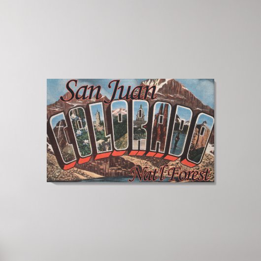 コロラド州サンファンナトルフォレスト キャンバスプリント (正面)