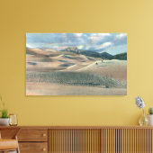 コロラド州サンルイスバレー素晴らし- Sand Dunes キャンバスプリント (インサイチュ (リビング))