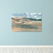 コロラド州サンルイスバレー素晴らし- Sand Dunes キャンバスプリント (インサイチュ (ウッドフロア))