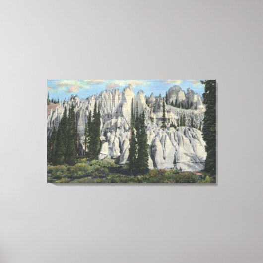 コロラド州サンルイスバレー – ウィーラーナショナル キャンバスプリント (正面)