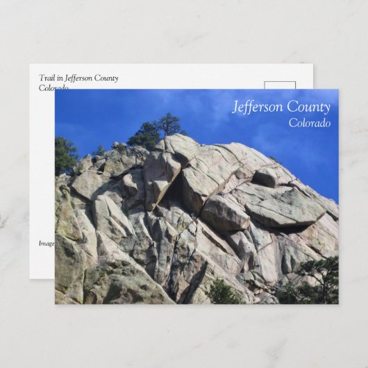 コロラド州ジェファーソン郡のトレイル ポストカード (正面/裏面)