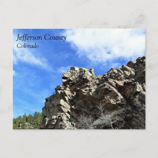 コロラド州ジェファーソン郡のトレイル ポストカード (正面)