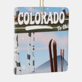 コロラド州スキーへ! セラミックオーナメント (右)