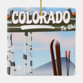 コロラド州スキーへ! セラミックオーナメント (裏面)