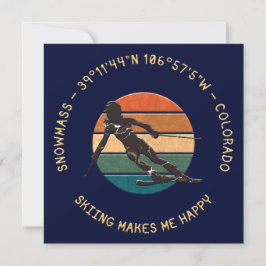 コロラド州スキースノーマス – ウィメンスキーヤー，イエロー文字 シーズンカード