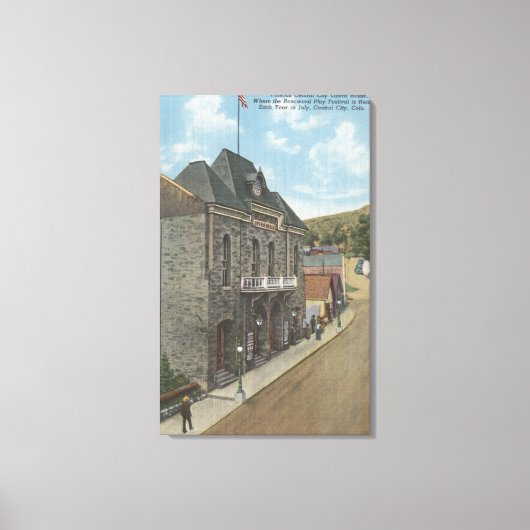 コロラド州セントラルシティオペラハウス キャンバスプリント (正面)