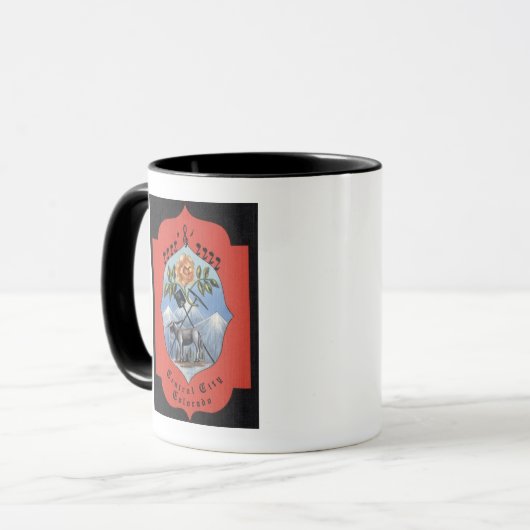 コロラド州セントラルシティ – オフィシャルシティシールビュー マグカップ (正面左)
