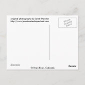 コロラド州セントヴレインリバー ポストカード (裏面)