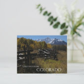 コロラド州テルライド近くのダラスディバイド沖 ポストカード (スタンド正面)