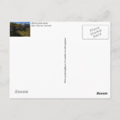 コロラド州テルライド近くのダラスディバイド沖 ポストカード (裏面)