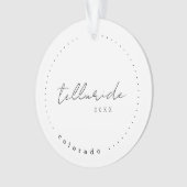 コロラド州テルライドCO旅行統一された州シンプル オーナメント (正面)