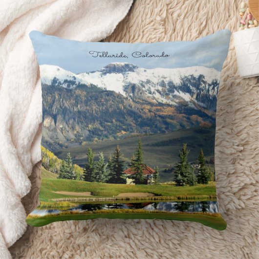 コロラド州テルルの絵のような写真 クッション (ブランケット)