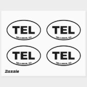 コロラド州テルル 楕円形シール (シート)