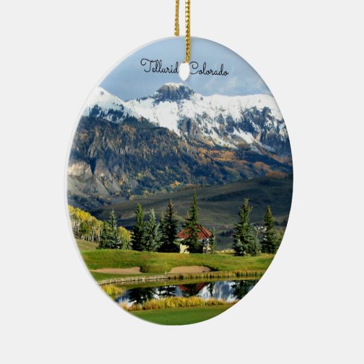 コロラド州テルル – 美しい風景の写真 セラミックオーナメント (右)