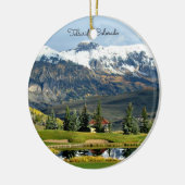 コロラド州テルル – 美しい風景の写真 セラミックオーナメント (左)