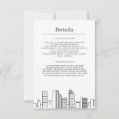 コロラド州デンバーでの結婚式 | ゲスト情報 招待状 (正面)