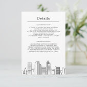 コロラド州デンバーでの結婚式 | ゲスト情報 招待状 (スタンド正面)