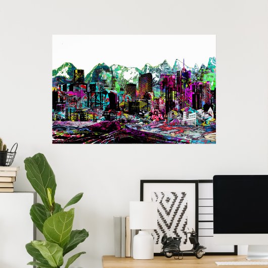 コロラド州デンバーにあるグラフィティ ポスター (ホームオフィス)