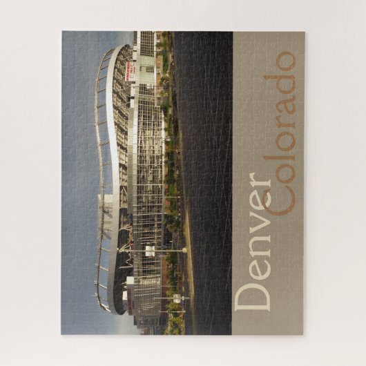 コロラド州デンバーにある高さ1マイルのスタジアムパズル ジグソーパズル (縦)