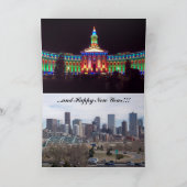 コロラド州デンバーのクリスマスカード シーズンカード (内部)