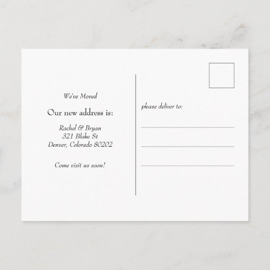 コロラド州デンバーはがき ポストカード (裏面)