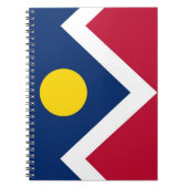 コロラド州デンバーシティ州旗を持つノート州 ノートブック (正面)