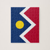 コロラド州デンバーシティ州旗パズル州 ジグソーパズル (縦)