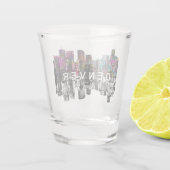 コロラド州デンバー州グラフィティショットグラス ショットグラス (裏面)