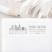 コロラド州デンバー様式スカイライン | ラベル (インサイチュ)