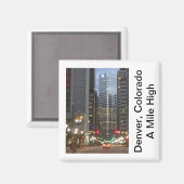 コロラド州デンバー – アマイルハイシティ マグネット (正面/裏面)