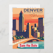 コロラド州デンバー セーブザデート (正面/裏面)