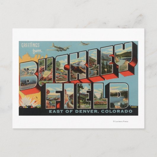 コロラド州デンバー - バックリー・フィールド ポストカード (正面)