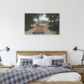 コロラド州デンバー – ロードレイクのスピードボート キャンバスプリント (インサイチュ (寝室))