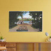 コロラド州デンバー – ロードレイクのスピードボート キャンバスプリント (インサイチュ (リビング))