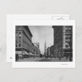 コロラド州デンバー – 見下ろす16通りビュー ポストカード (正面/裏面)