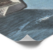 コロラド州デンバー – Dam at Evergreen Lake View ポスター (角)