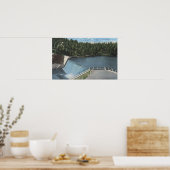 コロラド州デンバー – Dam at Evergreen Lake View ポスター (キッチン)